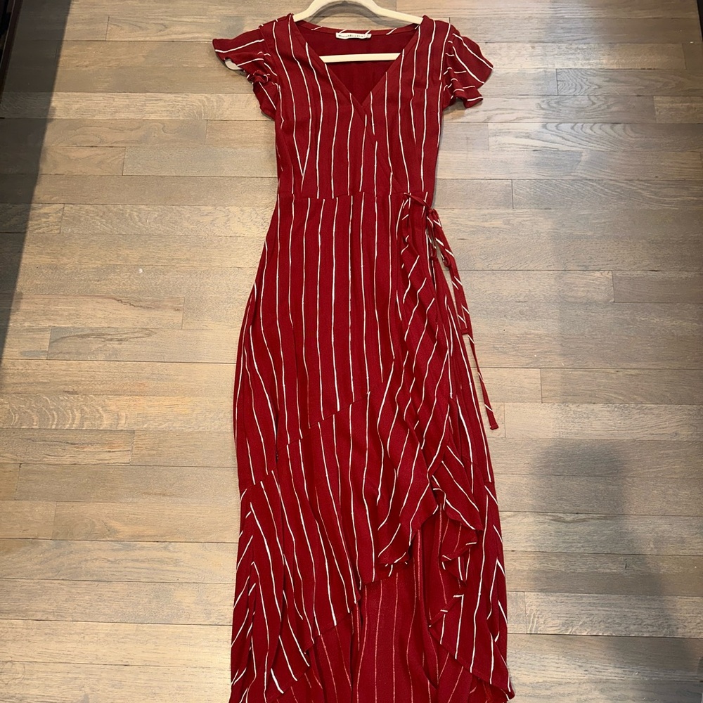 Abercrombie Women’s Wrap Front Midi Dress, Size Small